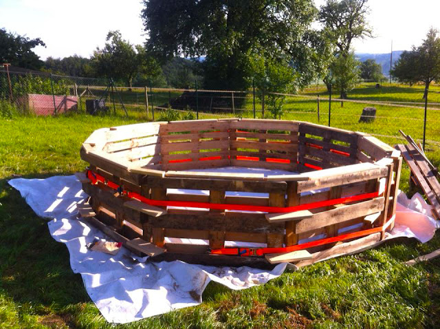 piscine extérieure palette bois 2