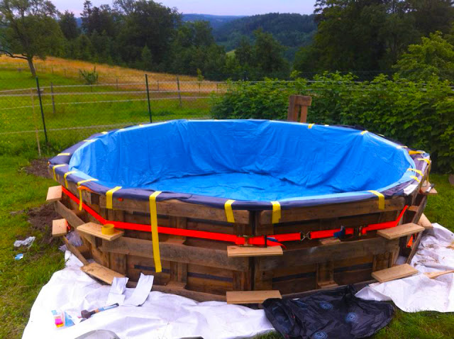 piscine extérieure palette bois 4