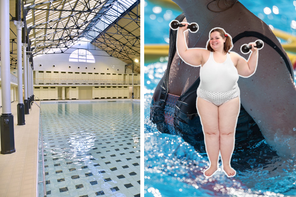 Piscine Ixelles - Aquagym personne obèse grosse